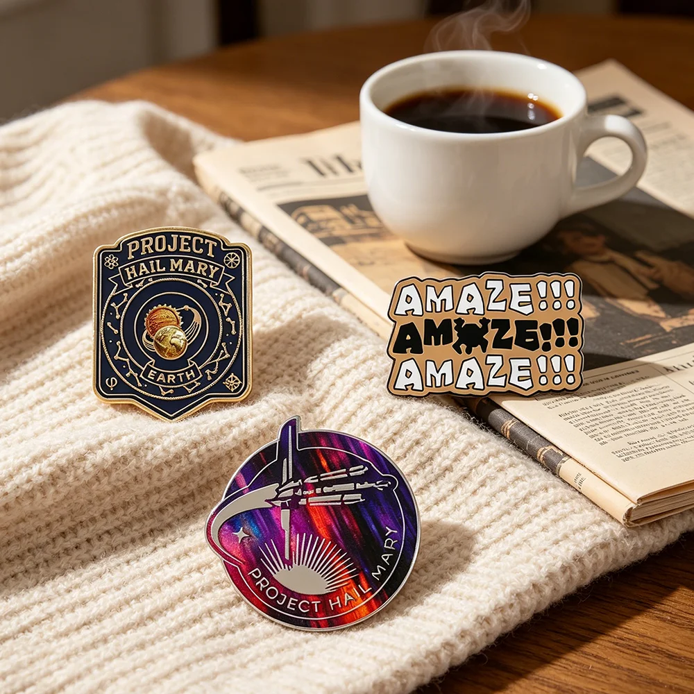 Project Hail Mary Enamel Pins Movie Fan Collection Merchandise Jackets Backpack Personality Halloween Jewelry Accessories