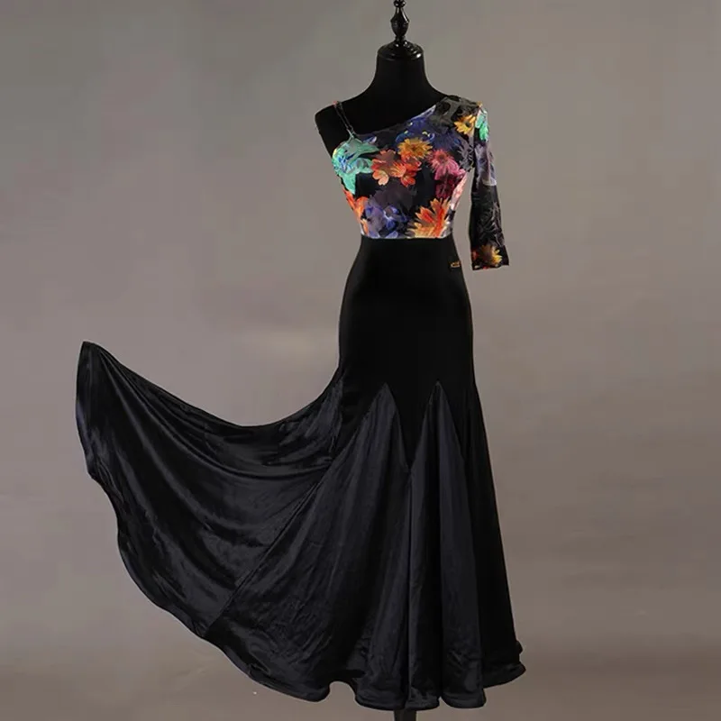 

Professional Ballroom Dancing Wear Women New Simple Design Standard Stage Costume Adult Waltz Tango Ballroom Competition Dresses