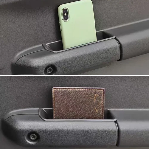 Imagen 2 del producto Para Suzuki Jimny JB64 JB74W 2019-2025 puerta delantera trasera manija lateral caja de almacenamiento organizador bandeja Accesorios
