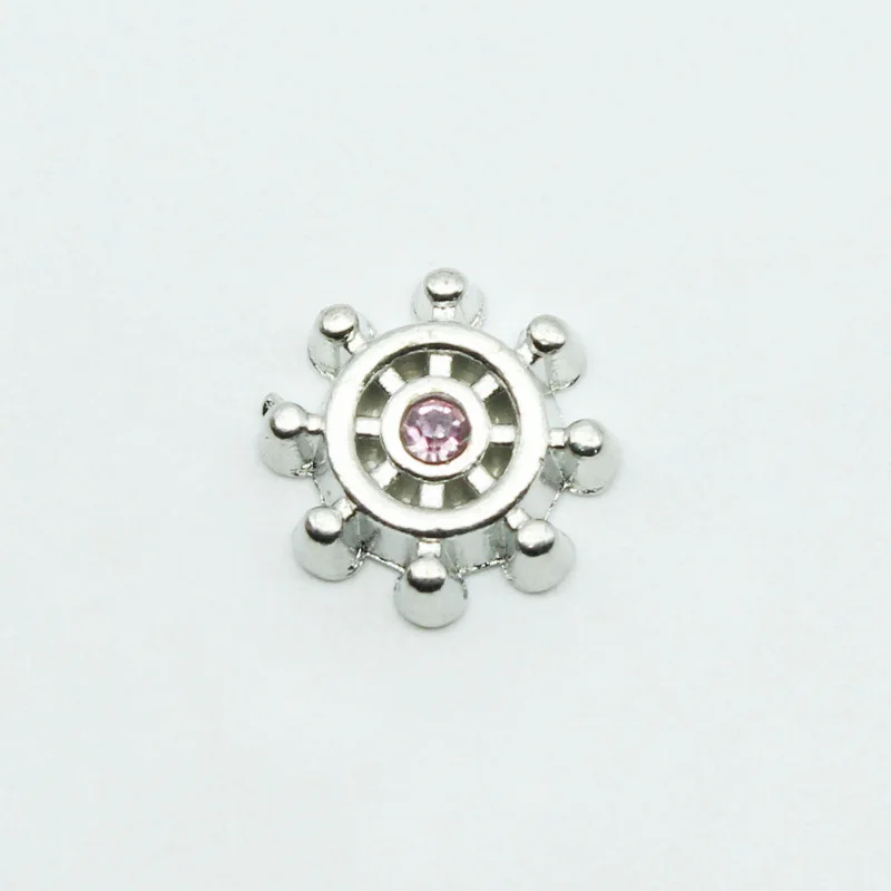Hot Selling 20pcs Crystal Rudder Foating Charms Living Glass Memory Locket Jewery Accessory