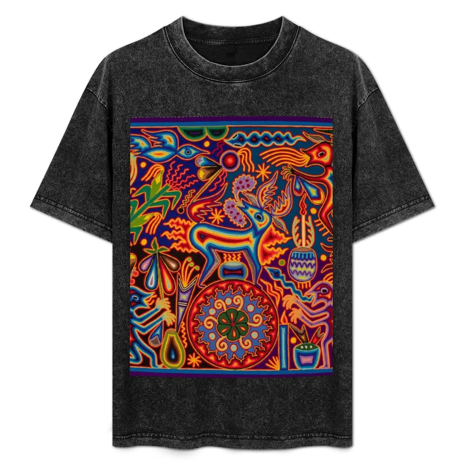 

Huichol T-Shirt funny shirt cotton baggy shirts aesthetic clothes mens plain t shirts