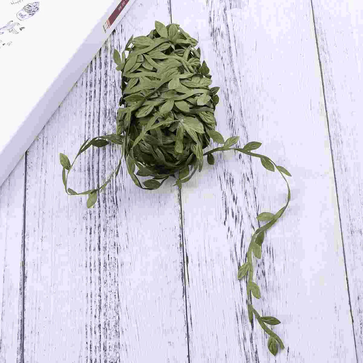 

20M Crafts Leaf Wreath Garland Artificial Leaves Vines for Home Wedding Wall Crafts leaves ribbon