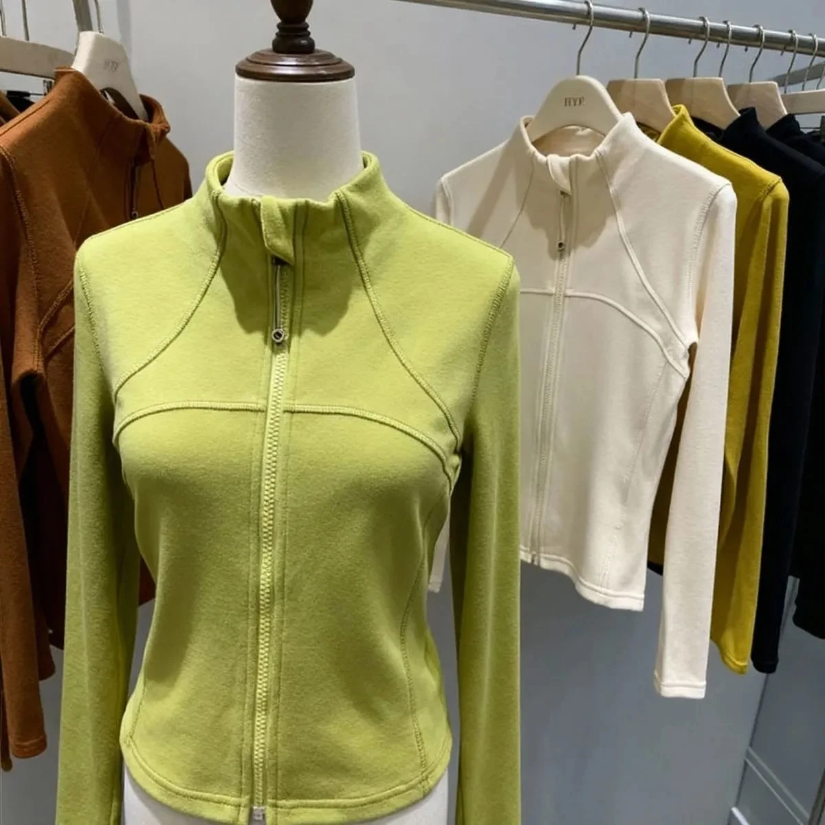 

Faionable осенне-зимнее пальто на молнии с длинным воротником-стойкой, облегающее пальто, корейская женская теплая верхняя одежда