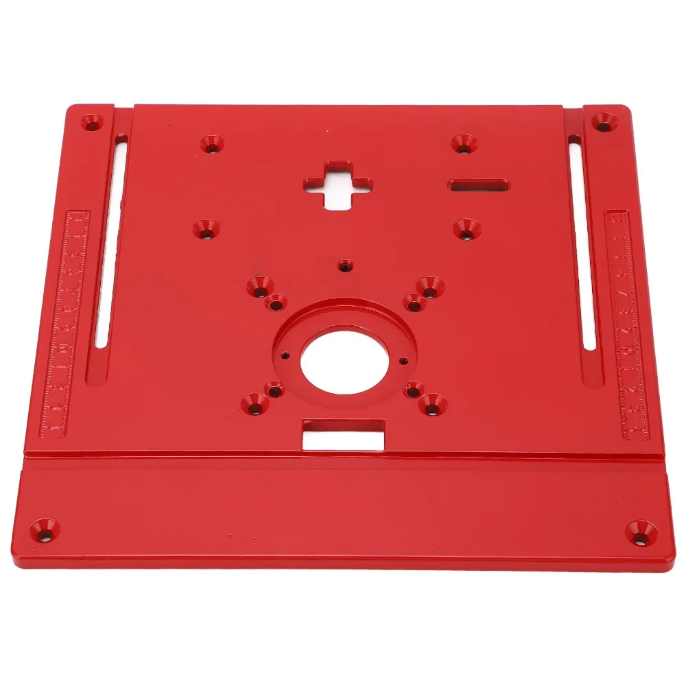 aluminum-alloy-router-table-insert-plate-red-color-universal-fit-jig-saw-trimmer-plate-woodworking-table-insert