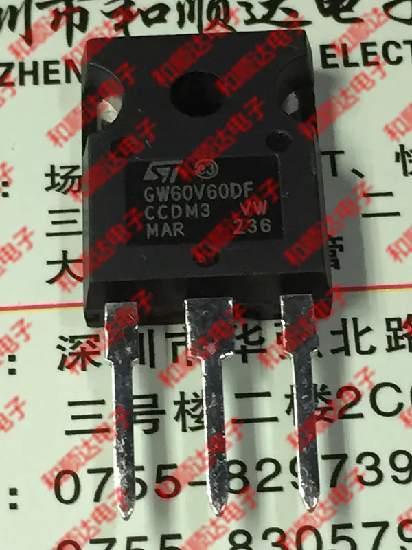 Original New 2PCS  / STGW60V60DF ST GW60V60DF TO-247 IGBT 600V 60A to247 Driving integrated circuit In stock