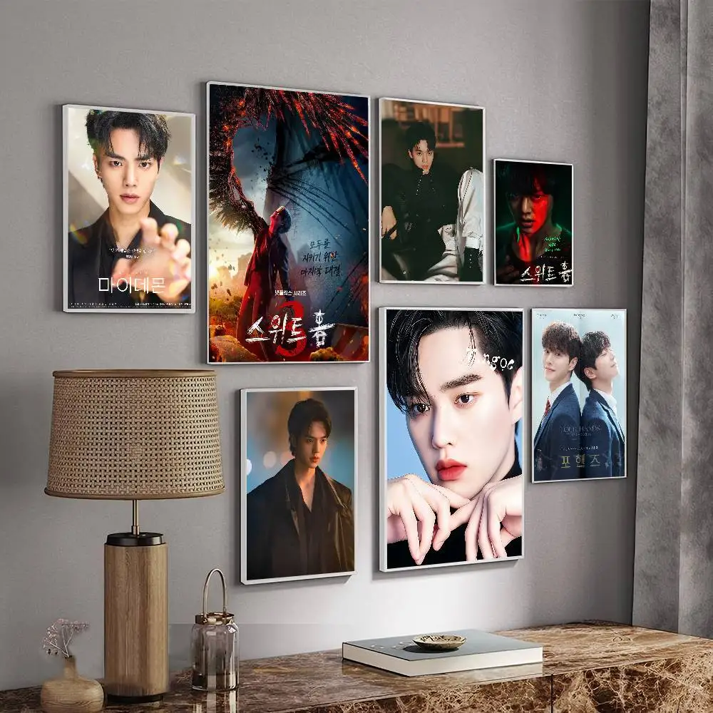 Korea S-Song K-Kang Classic Vintage Posters Decoracion Painting Wall Art White Kraft Paper Kawaii Room Decor