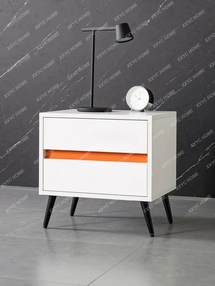 Simple modern bedside table Light luxury storage Nordic minimalist storage locker