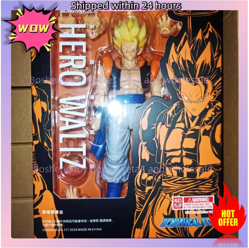 Original Demoniacal Fit Gogeta 3.0 Body Dragon Ball Z Hero Waltz SHF Gogeta Super Saiyan Figurine Anime Action Model Toys view 6