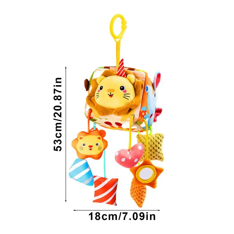รถที่นั่ง Dangling Bell สีสันรถเข็นเด็กของเล่นที่ถอดออกได้อุปกรณ์เสริมแบบพกพาตุ๊กตา Plush ตุ๊กตาสําหรับ Home Travel