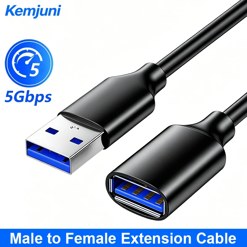 

USB 3.0 Extension Cable 3M 5M High-Speed Cable Male To Female USB Data Cable for USB Flash Drive Hard Disk Card Reader Scanner