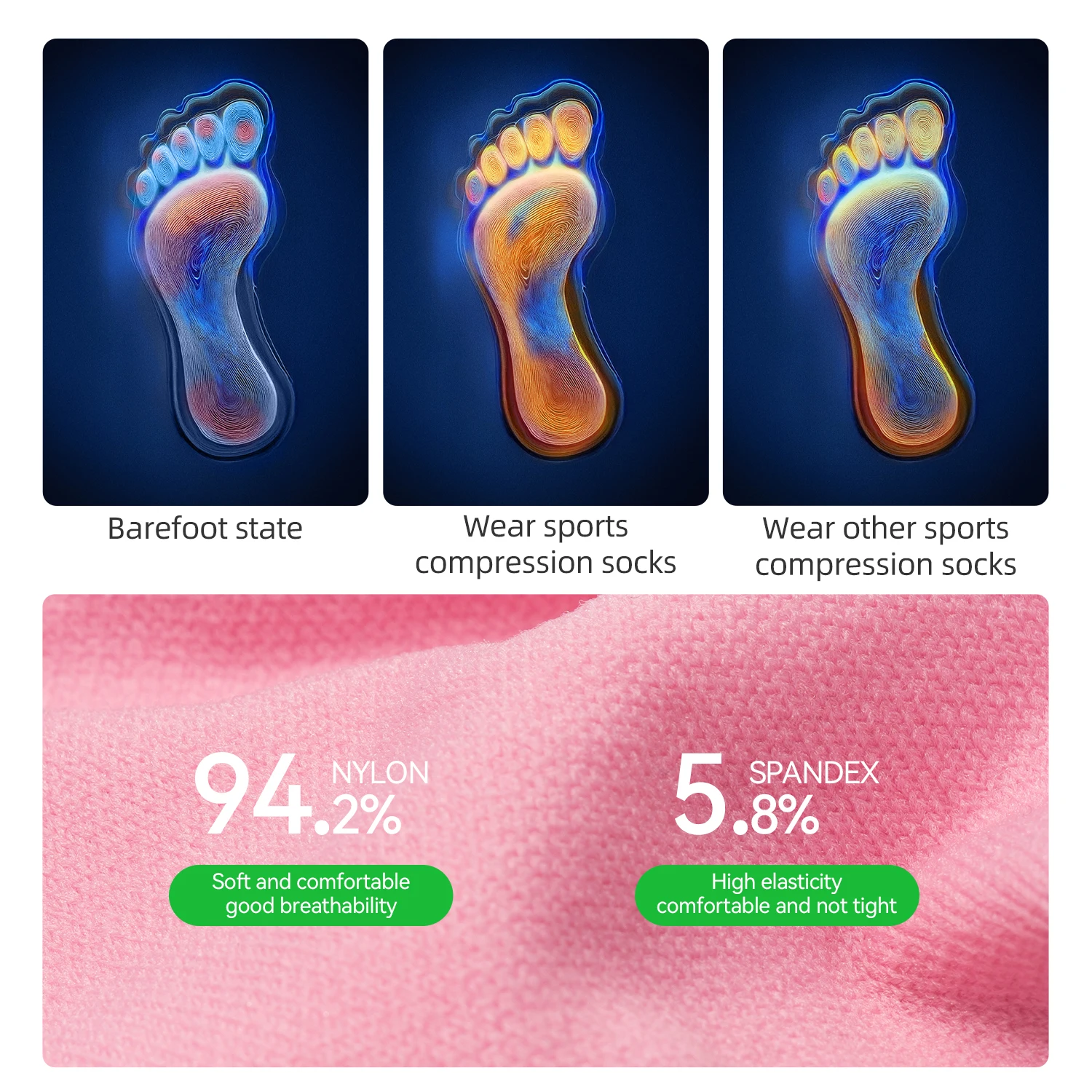 

ROCKBROS Sport Socks Teenage Kids Antibacterial Fresh Compression Fit Soft Comfortable Breathable High Elasticity Outdoor Active