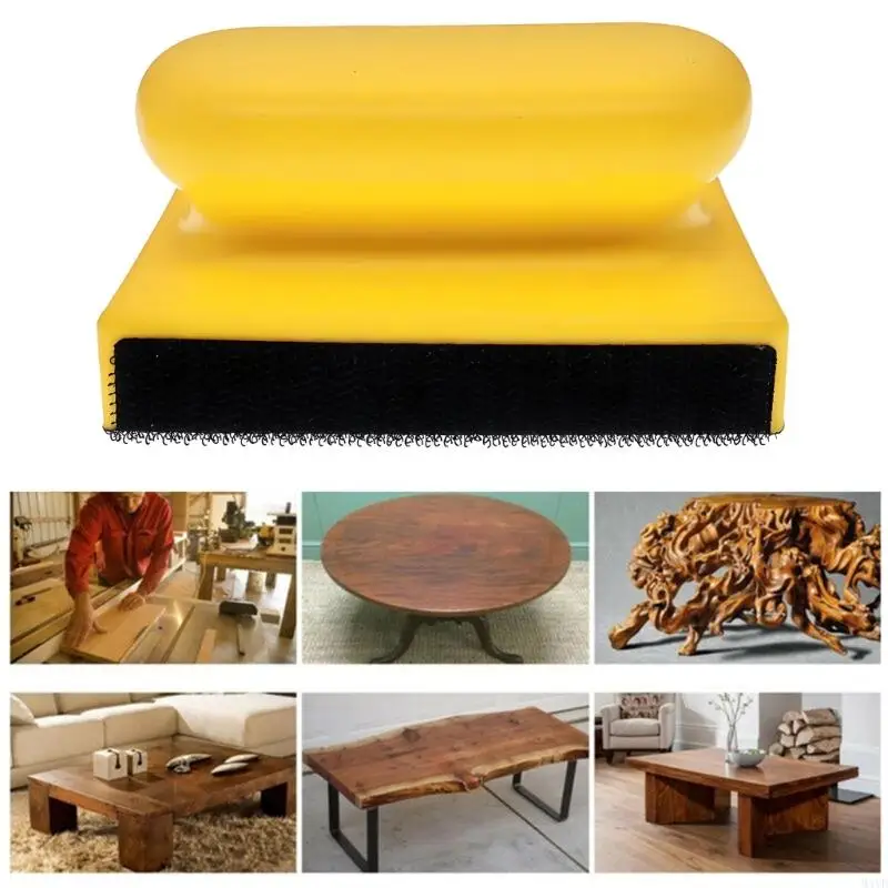 

Ручная шлифовальная подушечка, прочный шлифовальный инструмент по дереву для домашних проектов и ремонта мебели, 96x66 мм, в