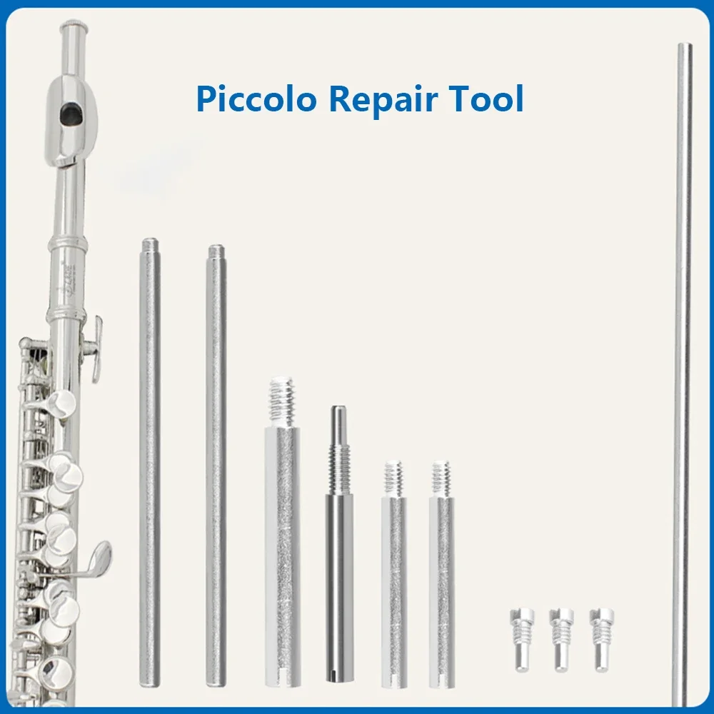 SLADE 10 Pcs Piccolo Repair Parts Set Steel Shaft Screw Repair Tools Woodwind Instrument Maintenance Kit Short Flute Accessories