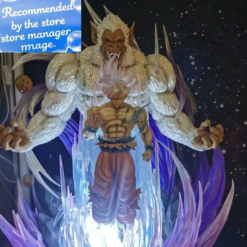 

New Dragon Ball Great Ape King Son Goku Ultra Huge And Domineering Figurine Statue Model Game Combat Posture Ornament Action