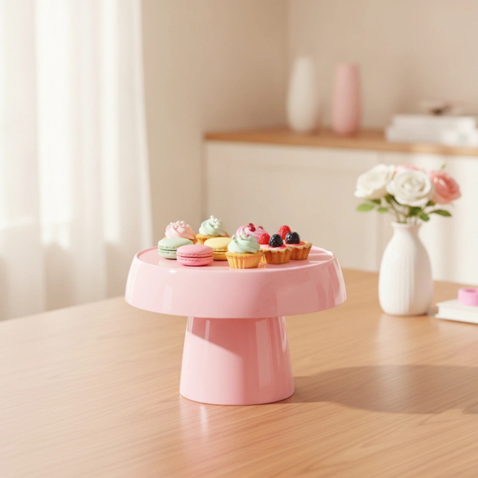 Cake Stand Easy-to-Clean Dessert Stand Cake Pedestal Sturdy Dessert Pedestal Long-Lasting for Bakers, Parties, Buffets