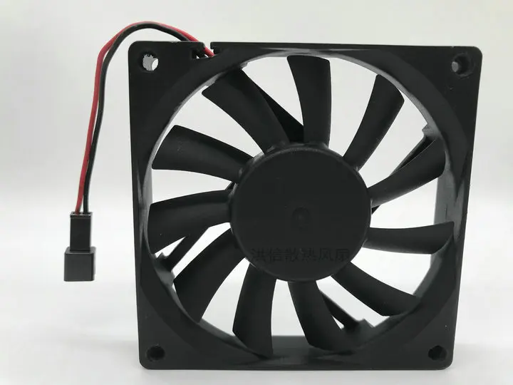TOYON TD8015LS DC 12V 0.08A 80x80x15mm 2-Wire 80mm Cooling Fan