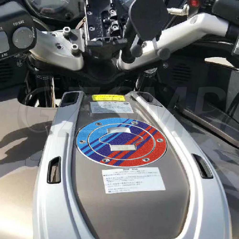 Decalcomanie per adesivi per coperchio di riempimento del tappo del serbatoio glassato adatte per BMW R1200 RT K1200S F650GS R1150 R/RS/GT/LT ALL R1200ST