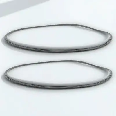 2Pcs Bar Stool Base Ring Nonslip Rubber Protector Floor Protection Furniture Accessories Durable Stable Bar Stool Protectors