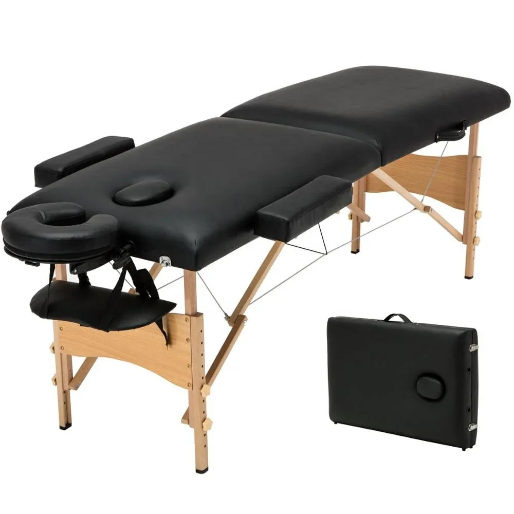 Portable Foldable Massager Bed/ Adjustable height Beauty Salon Bed