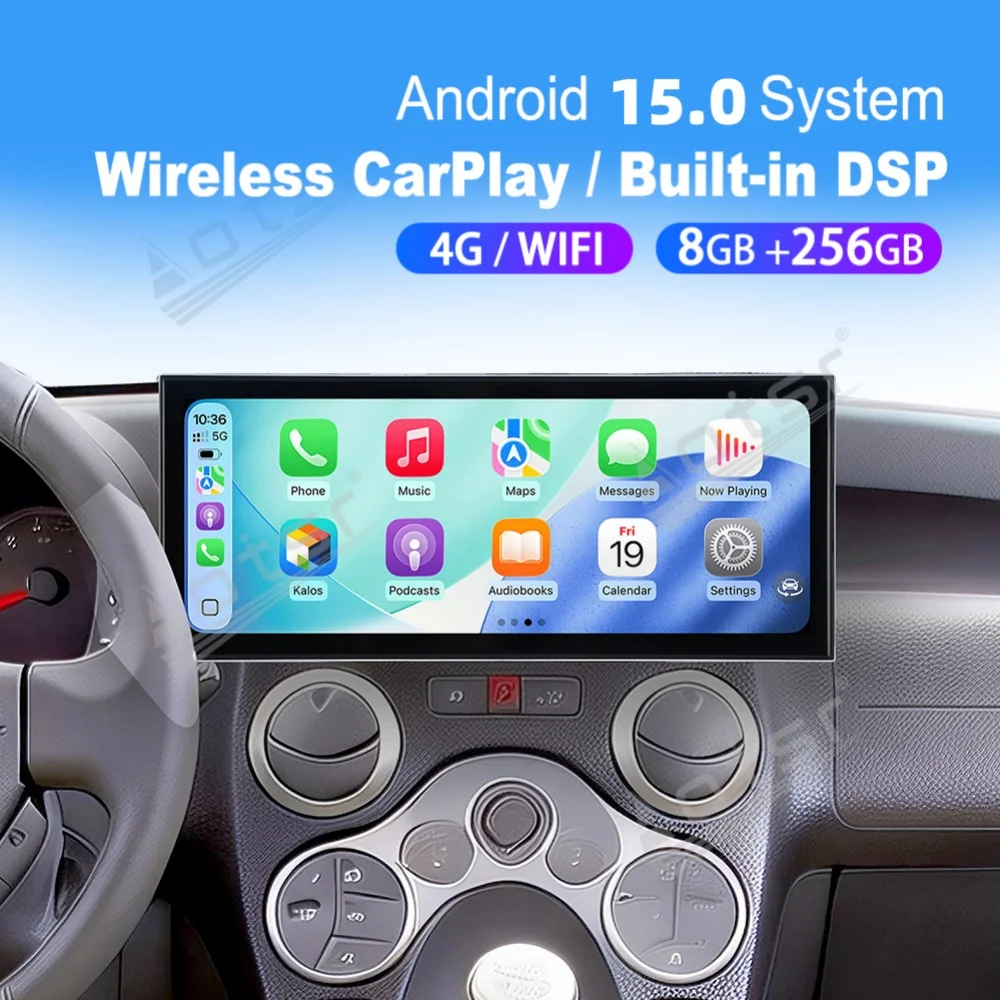 15.8” Android Qualcomm Carplay Car Radio For Fiat Panda 2003~2012 Car Autoradio Multimedia Player GPS Navigation Head Unit