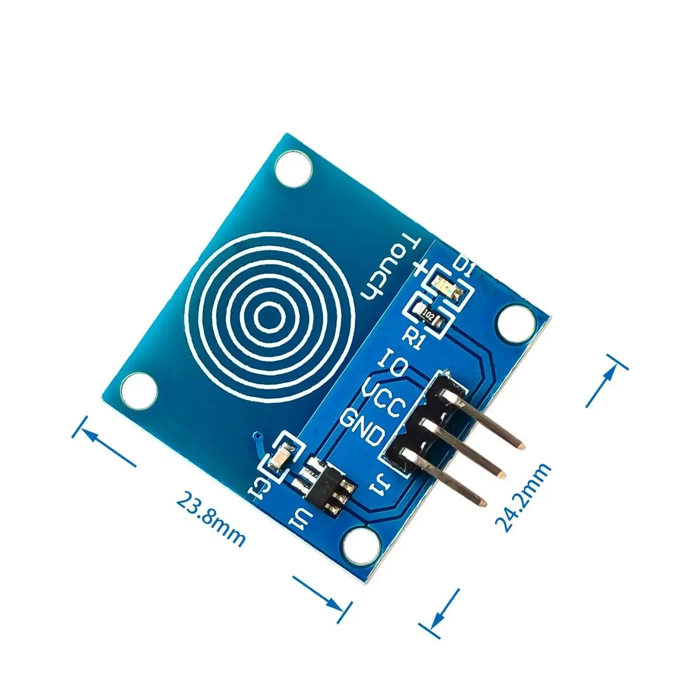 TTP223 1-Position Touch Sensor Module, Tact Switch, Touch Switch