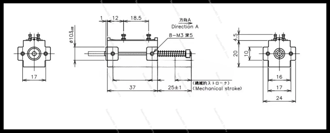 LP-10FB LP-10F Dialysis Machine Linear Displacement Transducer Push-pull Sensor