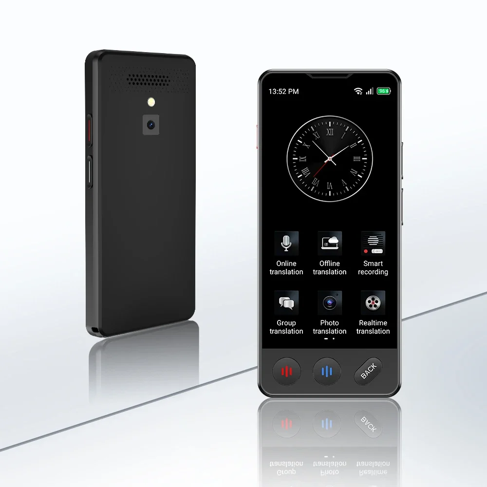 Language AI Translator Device High Accuracy Portable Online Offline Translation Offline&Recording&Photo Instant Translation
