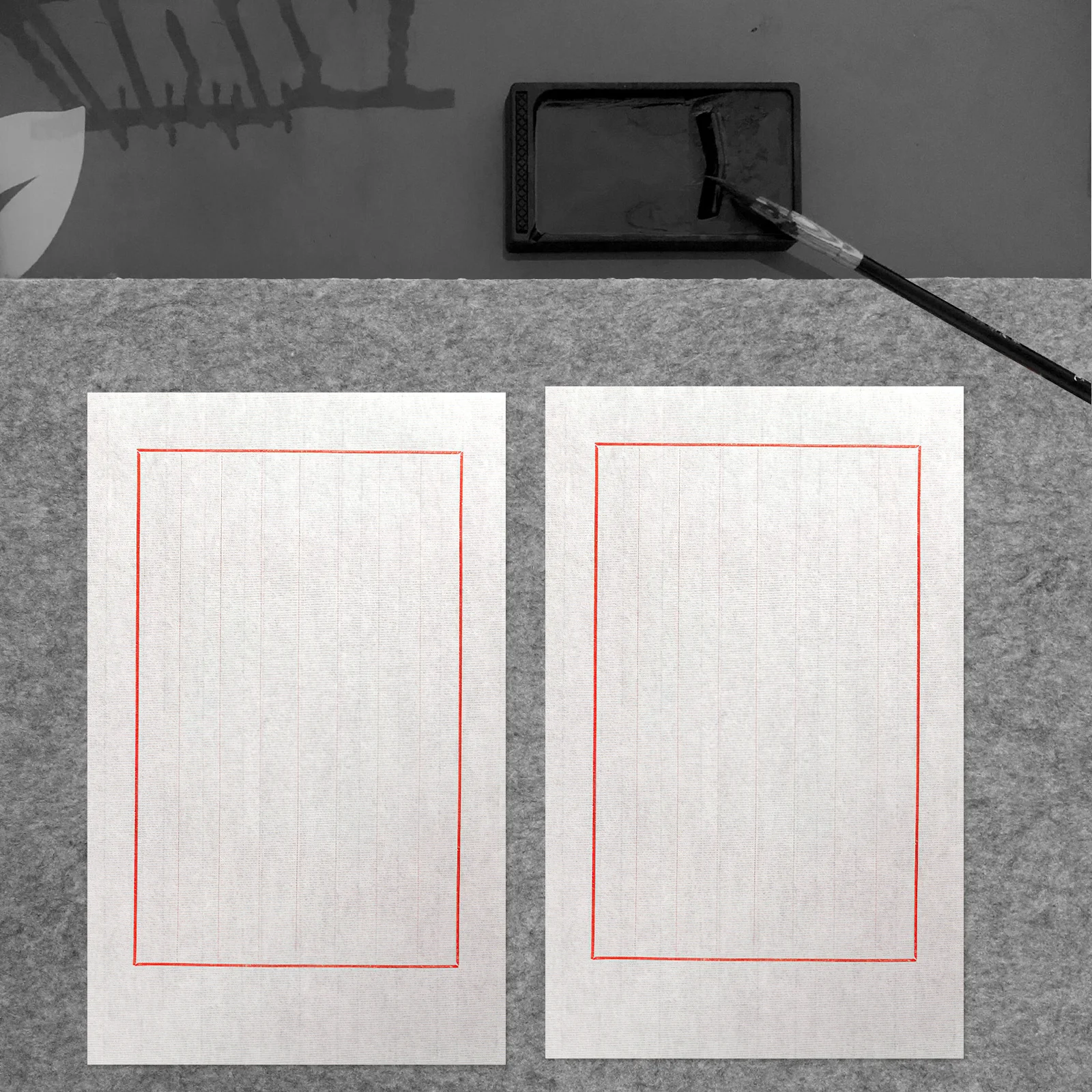 Tapete de feltro para caligrafia, retangular, suave, leve, superfície de escrita para casa, escritório, mesa, pintura, desenho, papelaria