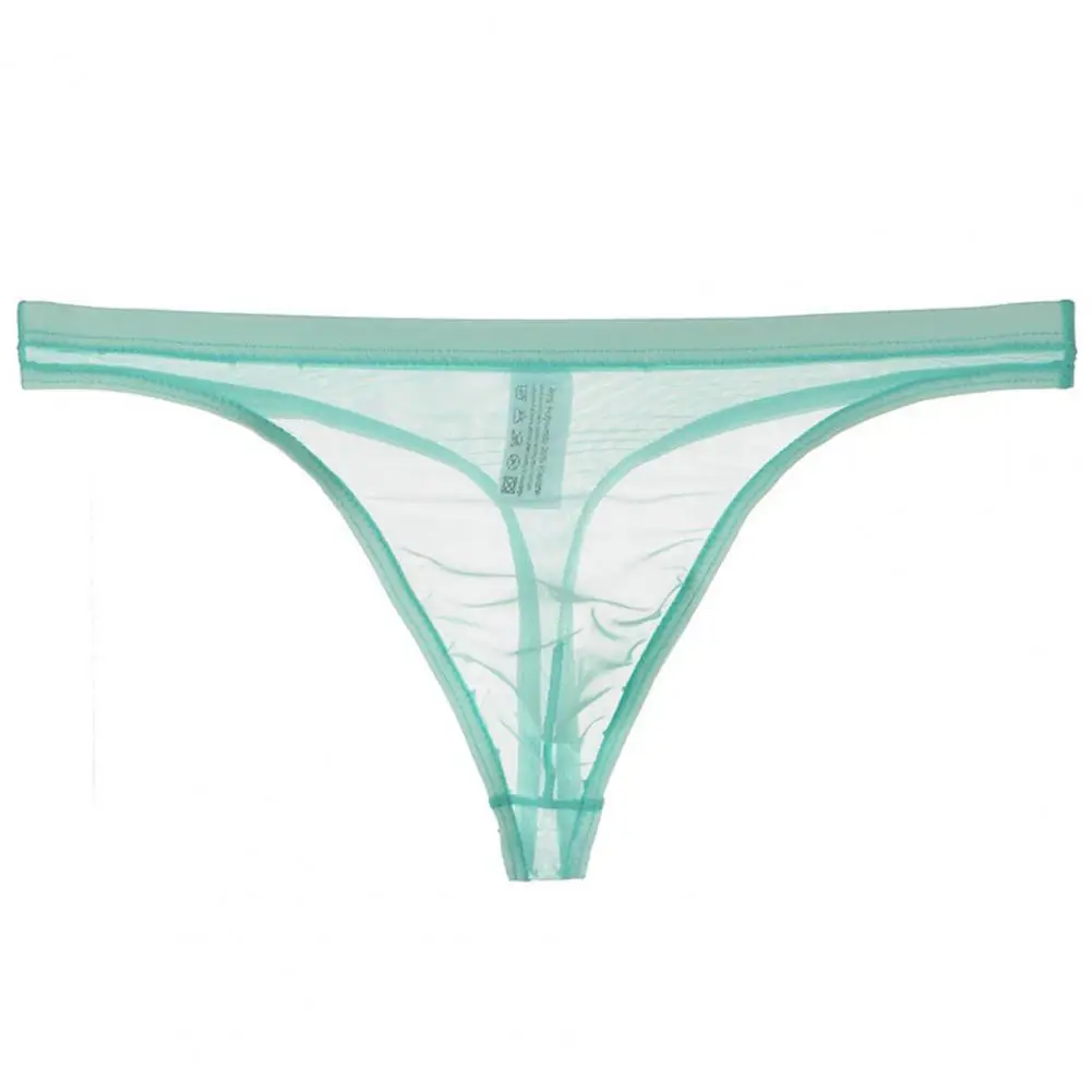 Men G-string See-through Mesh Transparent Thin Anti-septic Low Waist Pornographic Men Underpants Men Garment