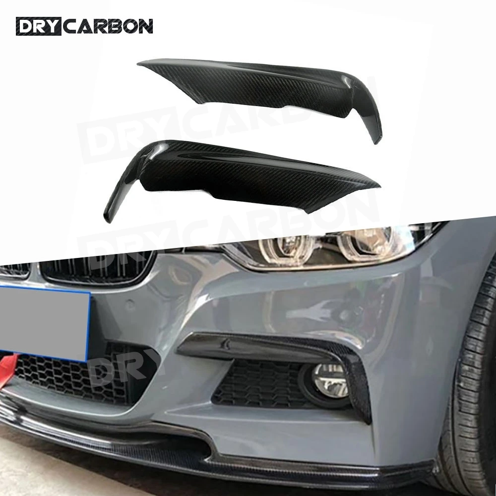 

Front Foglamp Corner Splitters Trim for BMW 3 Series F30 F35 M Sport 2012-2019 Fog Light Eyelids Front Splitters Lip Flaps