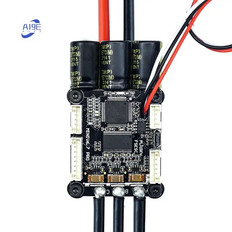 

A19E-4-13S Lipo ESC Speed Control Mini FSESC6.7 70A Base On VESC6.6 With Aluminum Anodized Heat Sink For Brushless DC Motor