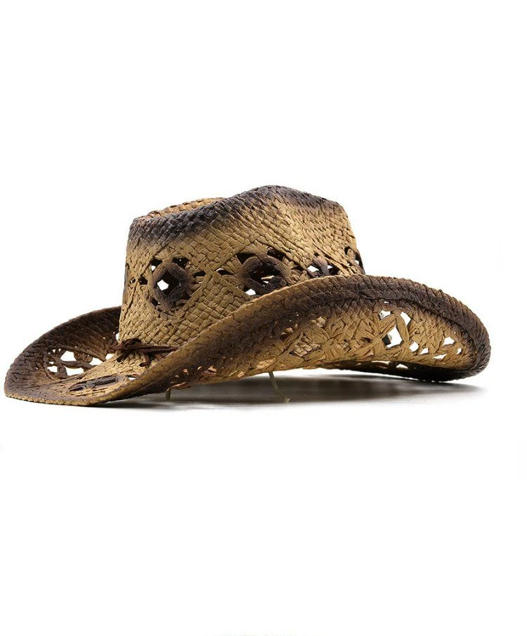 Designer Marke Western Outdoor Stroh Männer und Frauen Sommer Sonnenschirm lässig Cowboy Sonnenschutz Kappe Mode Stroh Sonnenhut Gorras