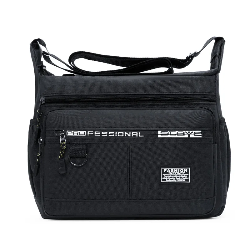 Herren-Umhängetasche mit Mehrfach-Taschen, Verstellbarem Schultergurt, Business-Einschultertasche – Detail 6