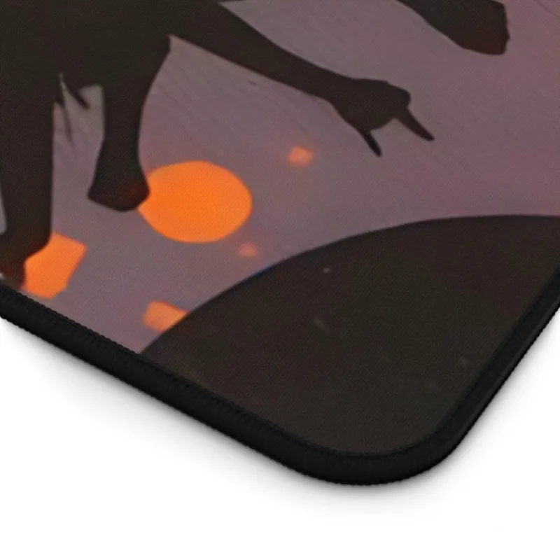 Vinyl Record Desk Mat for Music Lover, Retro Style Home Office Decor, Gaming Computer Mat  for Musicians Retro Vibe Keyboard Mat