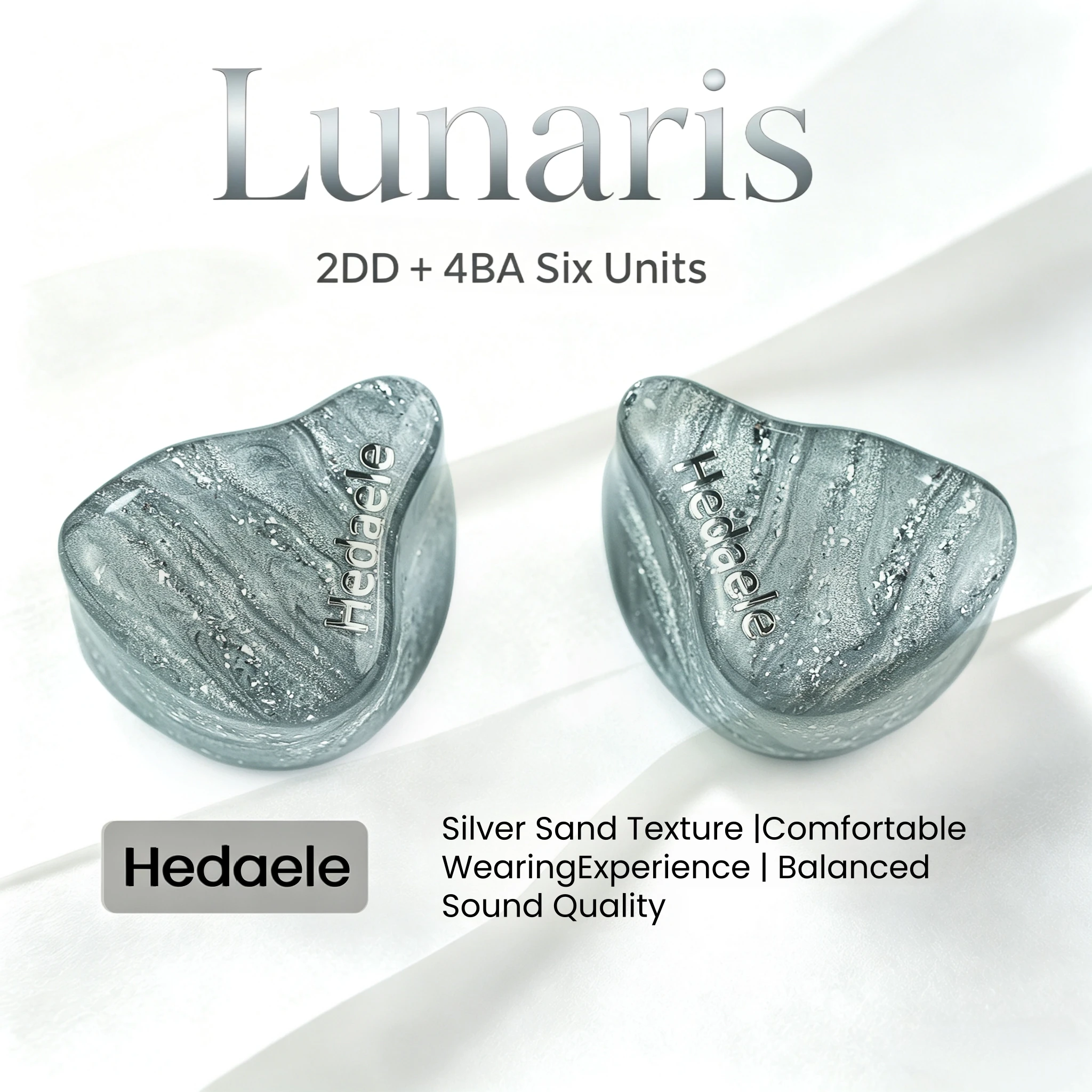 Office Tech Essentials - Écouteurs intra-auriculaires hybrides Hedaele Lunaris 2DD+4BA