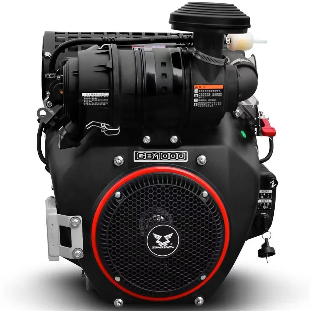 

Zongshen 35 Horsepower GB1000 Twin Cylinder Gasoline Engine Air-Cooled Marine for Polishing Dredging Ship Cleaning