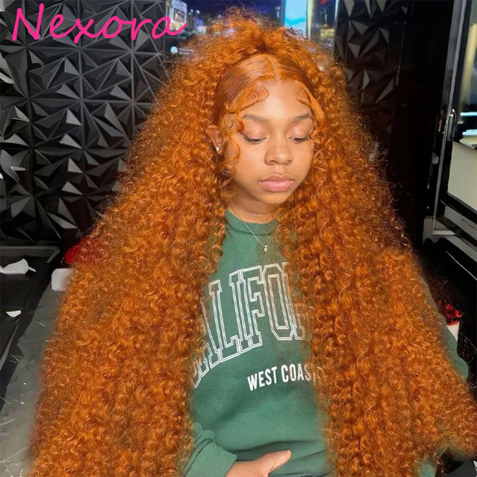 

Nexora 350 Ginger Water Wave Wig 13x4 Lace Front Human Hair Wigs Pre Plucked Natural Hairline Curly Wig For Women Deep Wave Wig