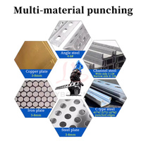 Multifunctional Angle Iron Punching Machine Electric Hydraulic Punching Machine C Type Aluminum Plate Stainless Steel Opening