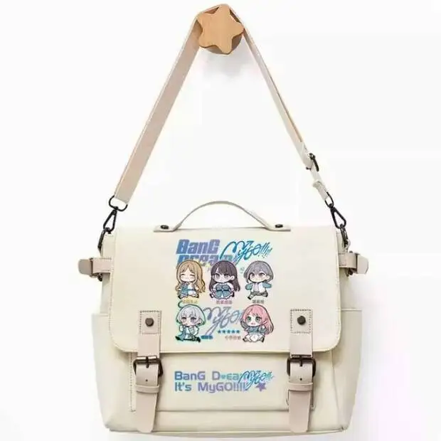 

Аниме Bang Dream It's Mygo Косплей Повседневная Оксфордская школьная сумка-мессенджер Сумка на плечо Студенческий подарок для подростка B1307 Аниме