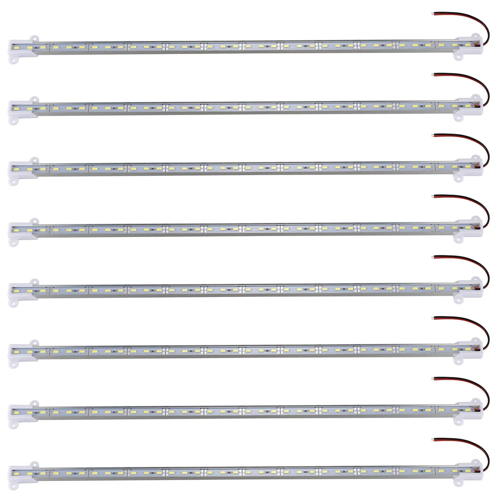 

ABUP-8Pcs 50CM 12V 36 LED 5630 SMD Жесткая полоса света Алюминиевый жесткий белый
