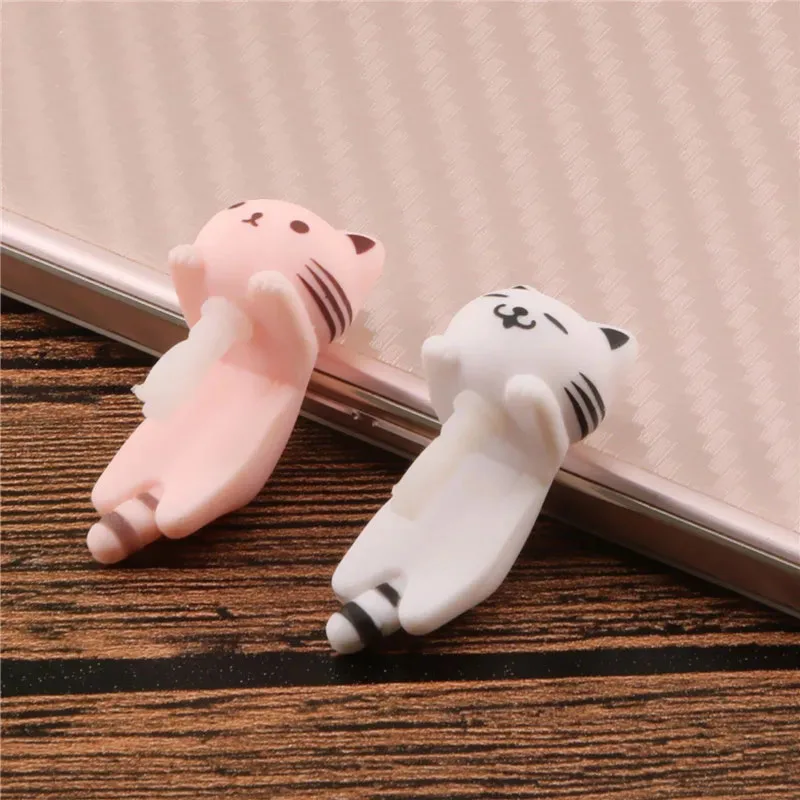 Cute Cat wtyczka pyłu 3.5MM gniazdo słuchawkowe wtyczka dla iPhone 6 7 8Plus telefon komórkowy Aux osłona przeciwpyłowa Cartoon Android ochrona