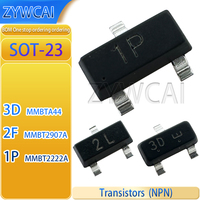 MMBTA44 3D SOT-23 MMBT2222A 1P 50PCS MMBT2907A 2F NPN PNP Transistor transistor