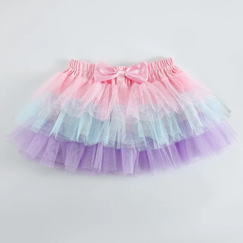 

Girls Princess Sequins Star Rainbow Tulle Tutu Skirt For Party Ballet Performance Kids Clothes