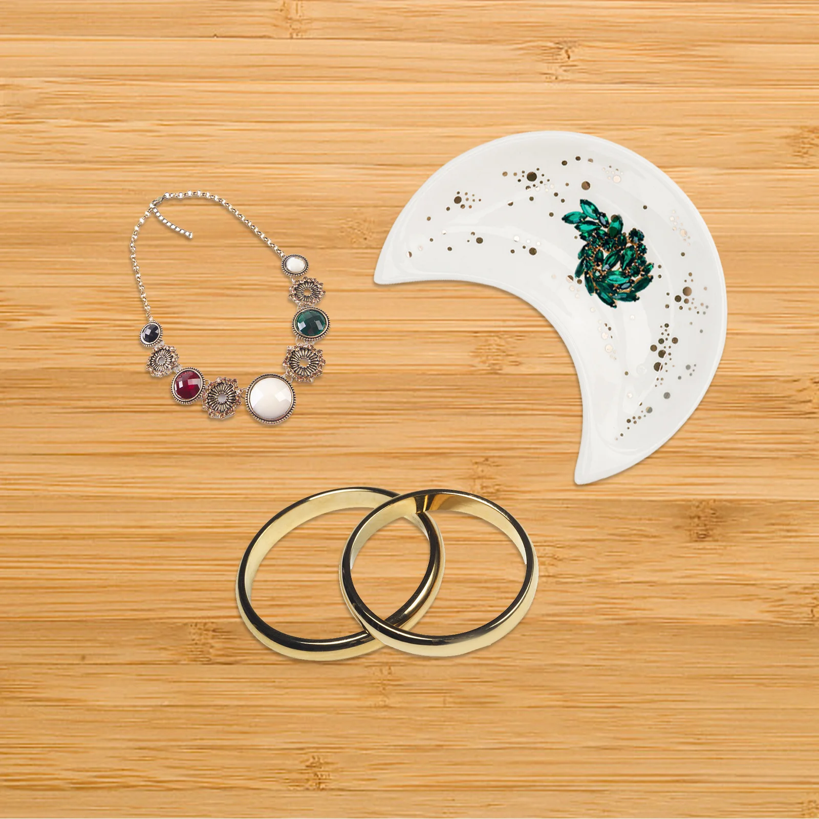 Ceramic Jewelry Plate Fashion Ceramic Tray Multi-function Tray Decor Fruit Jewelry Tray Decorative Ceramic Crafts
