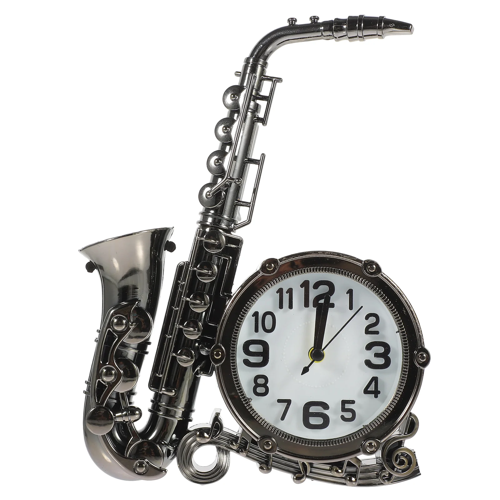 Kids Alarm Clock Desktop Retro European and American Decorative Bedside Saxophone Shaped Child