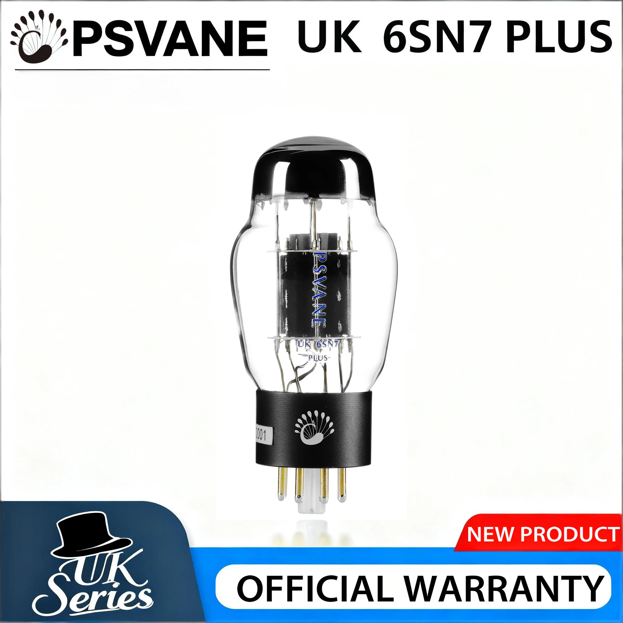 

PSVANE UK6SN7PLUS Vacuum Tube Direct Upgrade and Replacement 6SN7GT/6N8P/CV181/6SN7/CV181-TII | New Product|