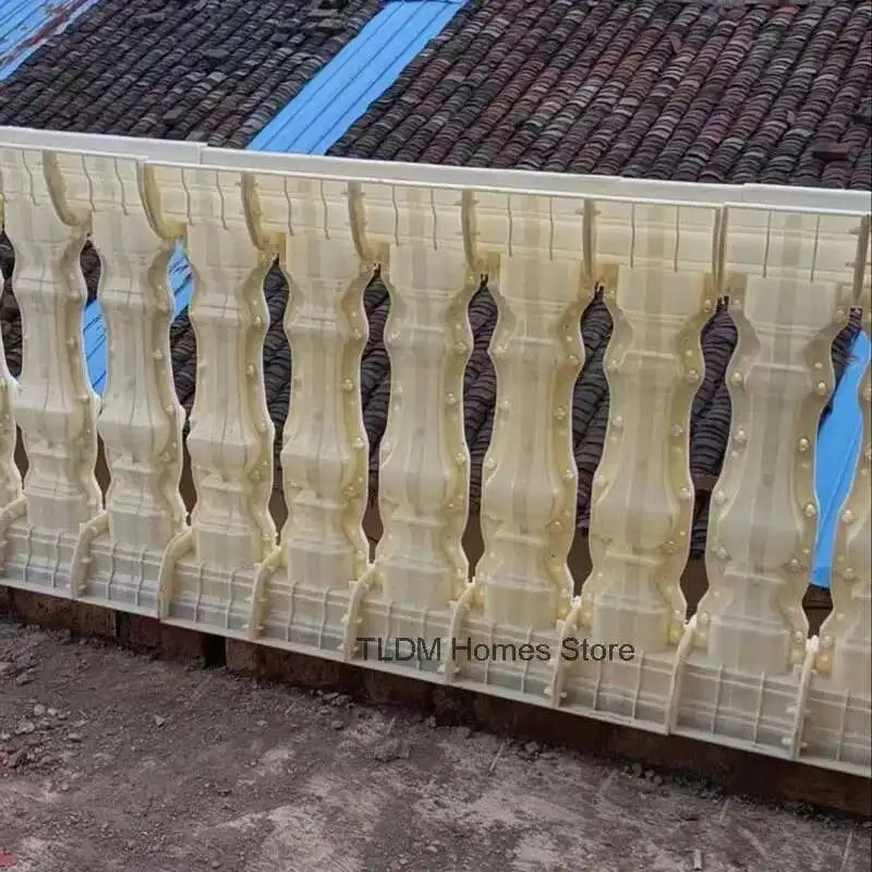 

European Roman Column Railing Mold for Villa Garden Buildings Mold Home Balcony Cast-in-place Cement Garden Fence Railing Mold
