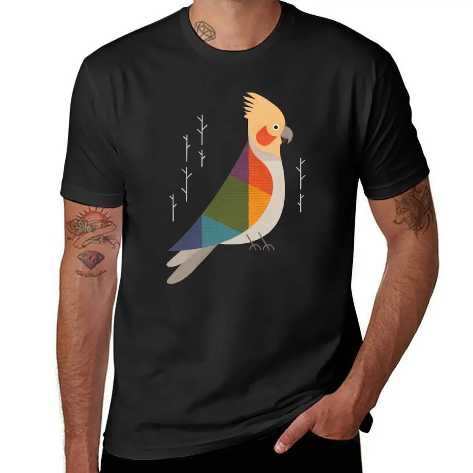 Cockatiel T-Shirt vintage graphic tee sublime t shirts for men cotton