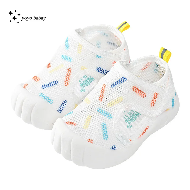 Summer Breathable Air Mesh Kids Sandals 1-4T Baby Unisex Casual Shoes Anti-slip Soft Sole First Walkers Infant Lightweight Shoes