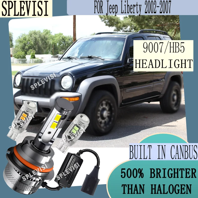 

Waterproof & Shockproof for Safer Night Driving 200W 20000LM Led Headlight For Jeep Liberty 2002 2003 2004 2005 2006 2007